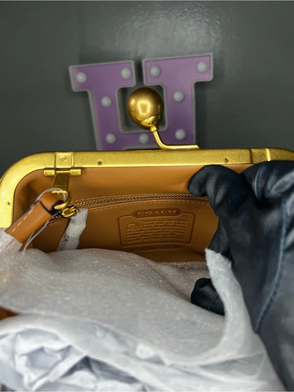 Coach Crystal Kisslock Frame Bag 16